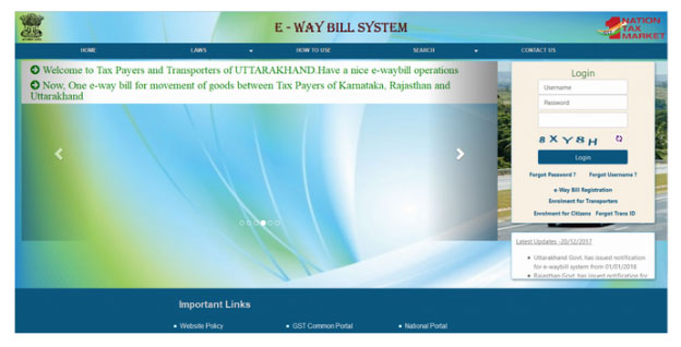 Generate an E-Way Bill through Web Portal