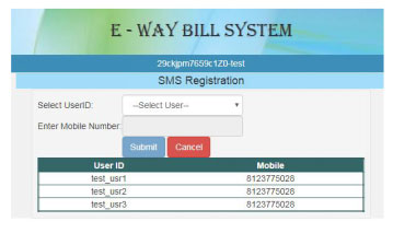 EWay Bill Generation Through SMS